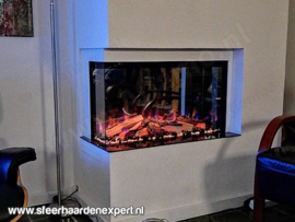 Aflamo Superb 80cm (Deluxe) - Hoek inbouwhaard Tweezijdig