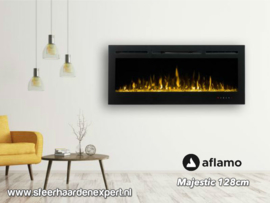 Aflamo Majestic 128cm - Wall Fire Elektrisch