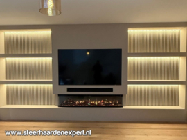 Aflamo UNIQUE PRO 180 cm Elektrische Haard – 3D Vlameffect, Geluidseffecten, Smart App en Verwarming