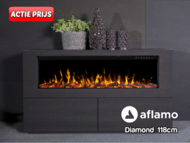 Aflamo Diamond 118cm - Frameless Inbouwhaard