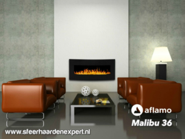 Aflamo Malibu 90cm zwart - Elektrische muur wandhaard