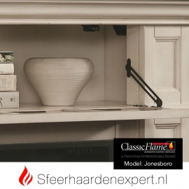 Classicflame schouw Jonesboro Wit met elektrische sfeerhaard CF33