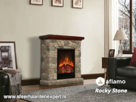 Aflamo Rocky - Schouw ombouw met elektrische sfeerhaard LED50