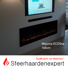 e-Fire Majorca ECOline 165cm - Elektrische sfeerhaard inbouw