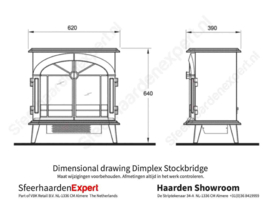 Dimplex Stockbridge - Elektrische waterdamp haard