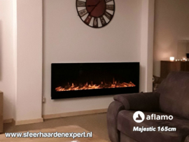 Aflamo Majestic 165cm - Wall Fire Elektrisch