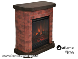 Aflamo Etna steen - Schouw ombouw met elektrische sfeerhaard LED50