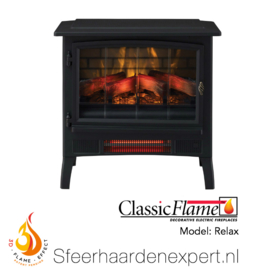 Classicflame Relax - Vrijstaande elektrische sfeerhaard met verwarming