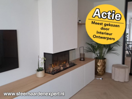 Aflamo Superb 80cm (Deluxe) - 3 zijdige inbouwhaard