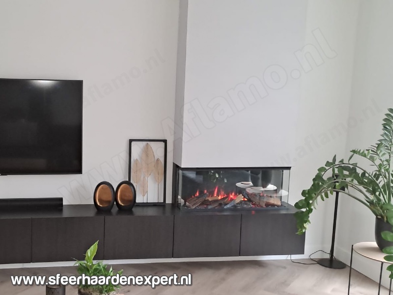Aflamo Superb 3D 80cm - 3 zijdige inbouwhaard