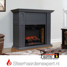 Classicflame schouw Sula grafiet grijs met elektrische sfeerhaard CF28