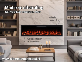 Aflamo Elite 153 - Elektrische inbouwhaard | Cinewall
