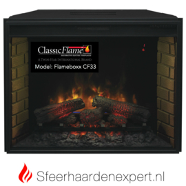 Classicflame CF33 elektrische LED inbouw sfeerhaard 86,5 x 66 cm