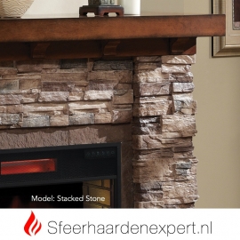 Classicflame schouw Stacked Stone elektrische sfeerhaard CF28