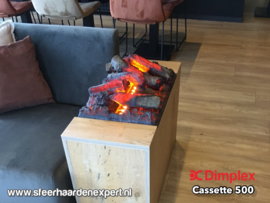 Dimplex Cassette 500 + Houtset 50cm-  Elektrische waterdamp haard