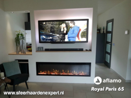 Aflamo Royal Paris 65 - 165cm breed Elektrische inbouw haard