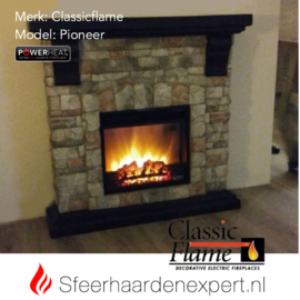 Classicflame schouw ombouw Pioneer met elektrische sfeerhaard CF18