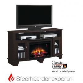 TV meubel Classicflame La Salle met sfeerhaard, kleur Espresso