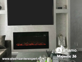 Aflamo Majestic 92cm breed - Elektrische inbouw sfeerhaard