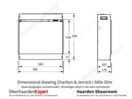 Charlton & Jenrick i-560 Slim - Elektrische Haard