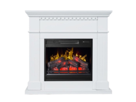 Classicflame Villano Wit - Schouw met 3D haard