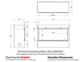 Faber e-Box - elektrische haard inbouw