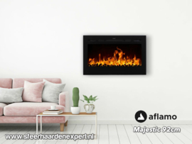 Aflamo Majestic 92cm - Wall Fire Elektrisch