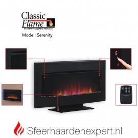 ClassicFlame Serenity wand of hang elektrische sfeerhaard