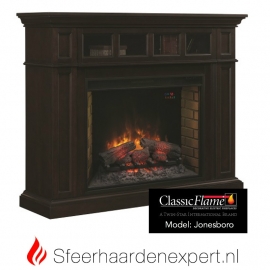 Classicflame schouw Jonesboro Espresso met elektrische sfeerhaard CF33