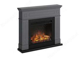 Tagu Larsen Grijs - Schouw met elektrische haard Powerflame-One