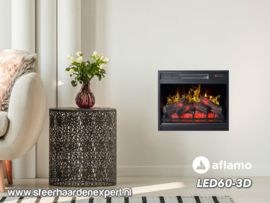 Aflamo LED60-3D - Elektrische inbouwhaard 60cm breed