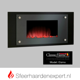 ClassicFlame Gizmo wand of hang elektrische sfeerhaard