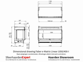 Faber e-MatriX Linear 105x40cm Front