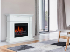 Classicflame Villano Wit - Schouw met 3D haard