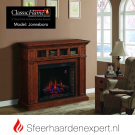 Classicflame schouw Jonesboro Mahonie met elektrische sfeerhaard CF33