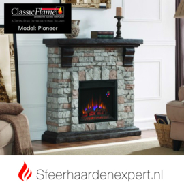 Classicflame schouw ombouw Pioneer met elektrische sfeerhaard CF18