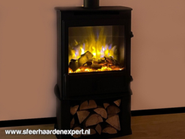 Charlton & Jenrick FX met houtvak - Vrijstaande haard ovale deur