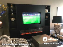 Aflamo Majestic 65 (166cm breed) - Elektrische inbouw sfeerhaard