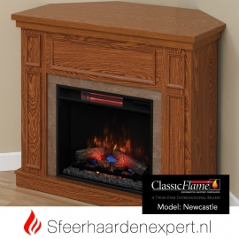 Classic Flame elektrische sfeerhaard met schouw New Castle Eiken