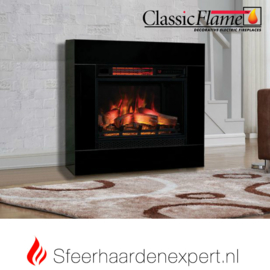 Classic Flame elektrische sfeerhaard CF23-3D met schouw ombouw Simo zwart