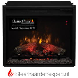 Classicflame CF23 elektrische LED inbouw sfeerhaard 60,5 x 51 cm