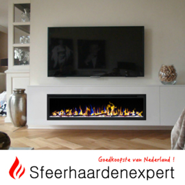 e-Fire ROY60-ECO Linear | 151cm elektrische inbouw sfeerhaard