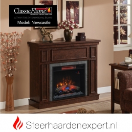 Classic Flame elektrische sfeerhaard met schouw New Castle Kersen