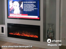 Aflamo Majestic 50 (128cm breed) - Elektrische inbouw haard