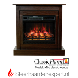 Classicflame schouw Milo klassiek wenge elektrische haard CF23-3D