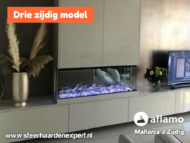 Aflamo Superb 152cm (Deluxe) - 3 zijdige inbouwhaard