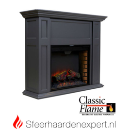 Classicflame schouw Sula grafiet grijs met elektrische sfeerhaard CF28