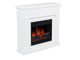 Classicflame Jupiter Wit - Schouw met 3D haard