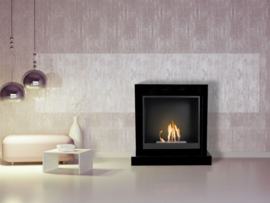 Classicflame Milo Zwart modern met Bio Ethanol haard