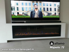 Aflamo Majestic 72 (183cm breed) - Elektrische inbouw sfeerhaard